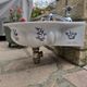 Lavabo, lave main en faïence Vieux Rouen peint à la main
