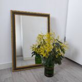 Golden mirror and khaki polychromy 48x68cm