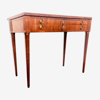Louis XVI style flat desk in mahogany XIX century