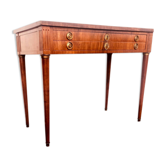 Louis XVI style flat desk in mahogany XIX century