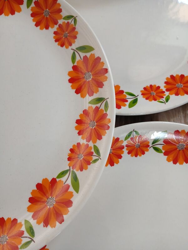 12 assiettes à dessert vintages Moulin des Loups