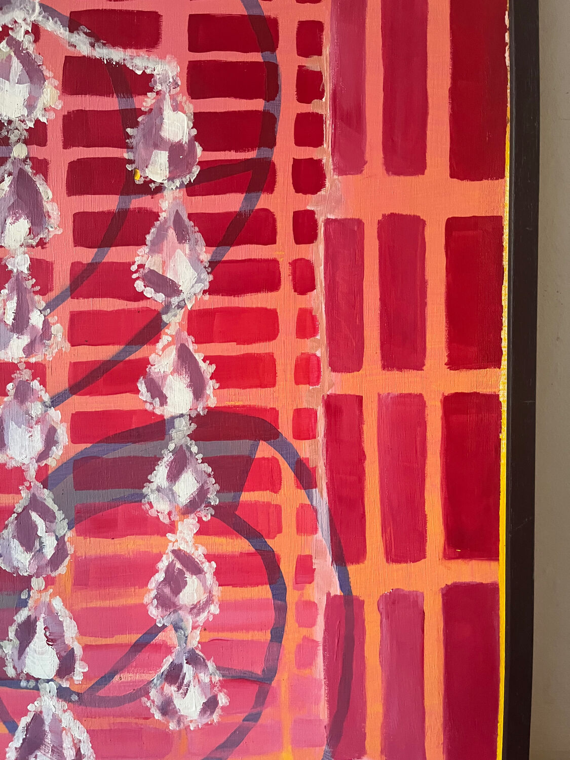 Abstract "Éclat" oil on canvas signed Baltran