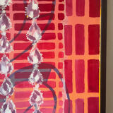 Abstract "Éclat" oil on canvas signed Baltran