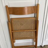 set of 2 vintage folding chairs