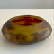 Circular glass bowl - hand-painted by Jean Simon Peynaud
