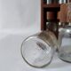 Wooden shelf with 32 vintage Cole & Mason spice jars