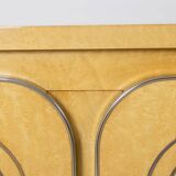 Enfilade à 4 portes en bois de bouleau. Années 1970.