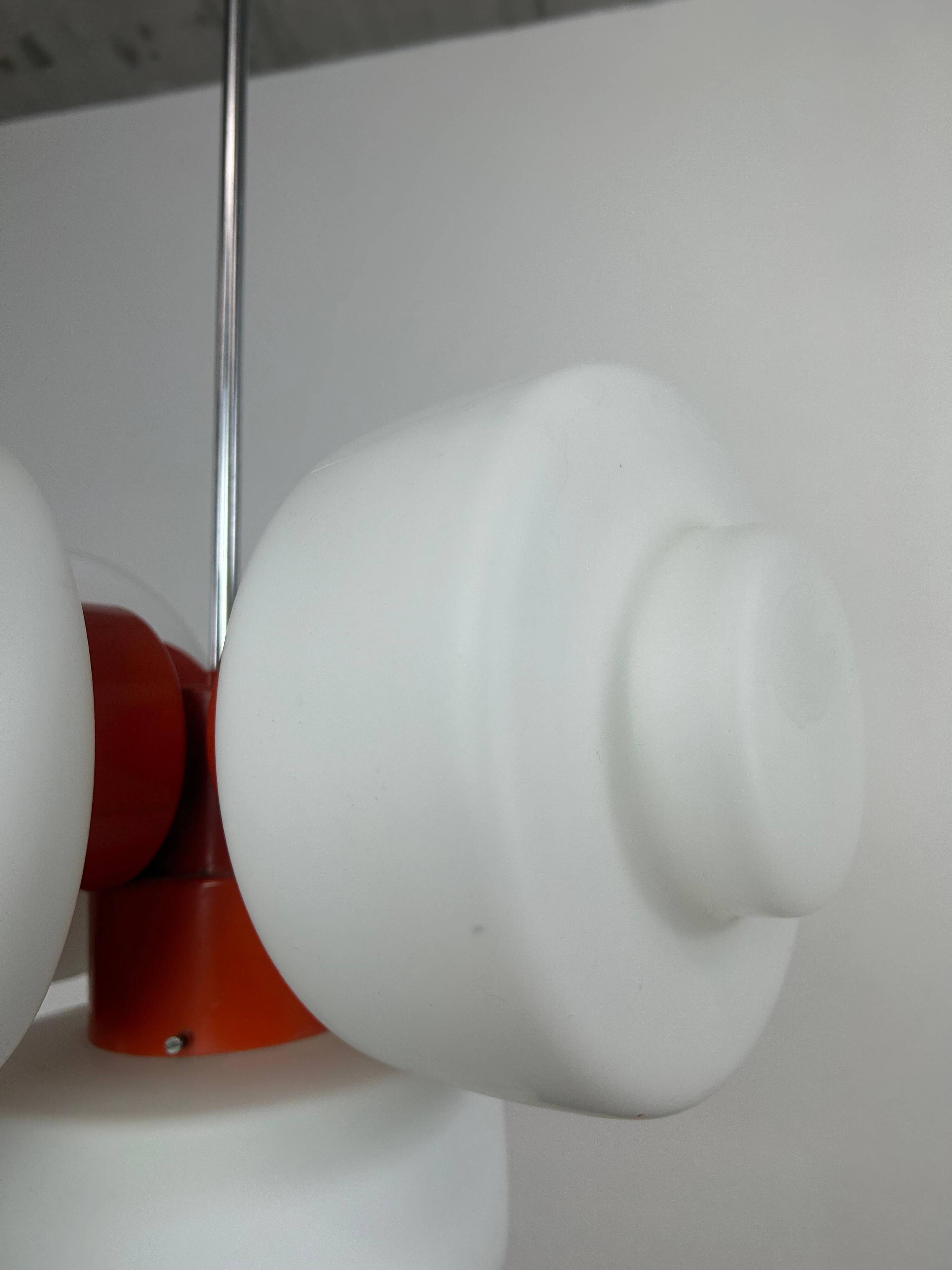 Orange lustre model 81501 by Josef Hurka for Napako