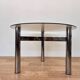 Midcentury design chrome and smoked glass coffee table - 1970s