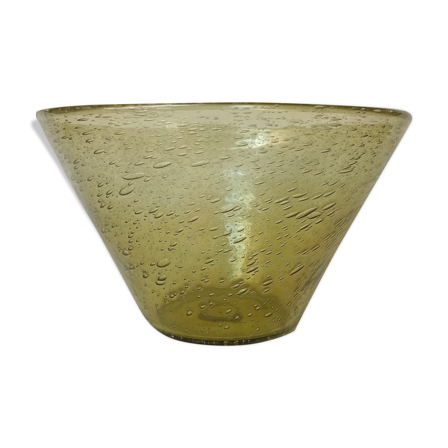 Biot vintage bubbled glass bowl
