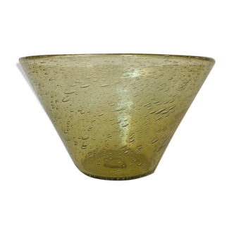 Biot vintage bubbled glass bowl