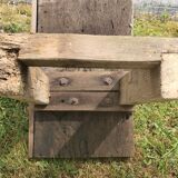Old small 160 cm carpenter's workbench in solid oak