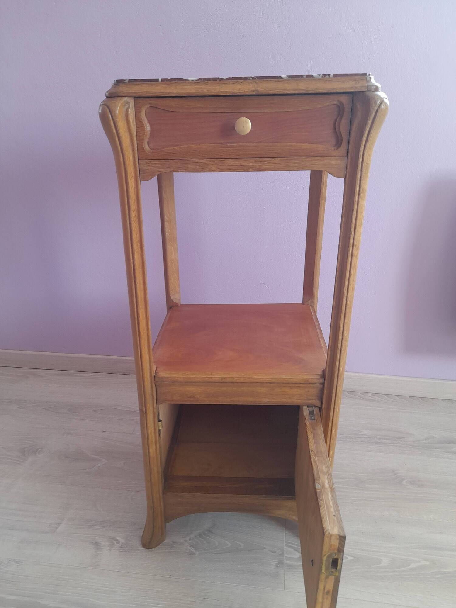 Art Nouveau bedside table