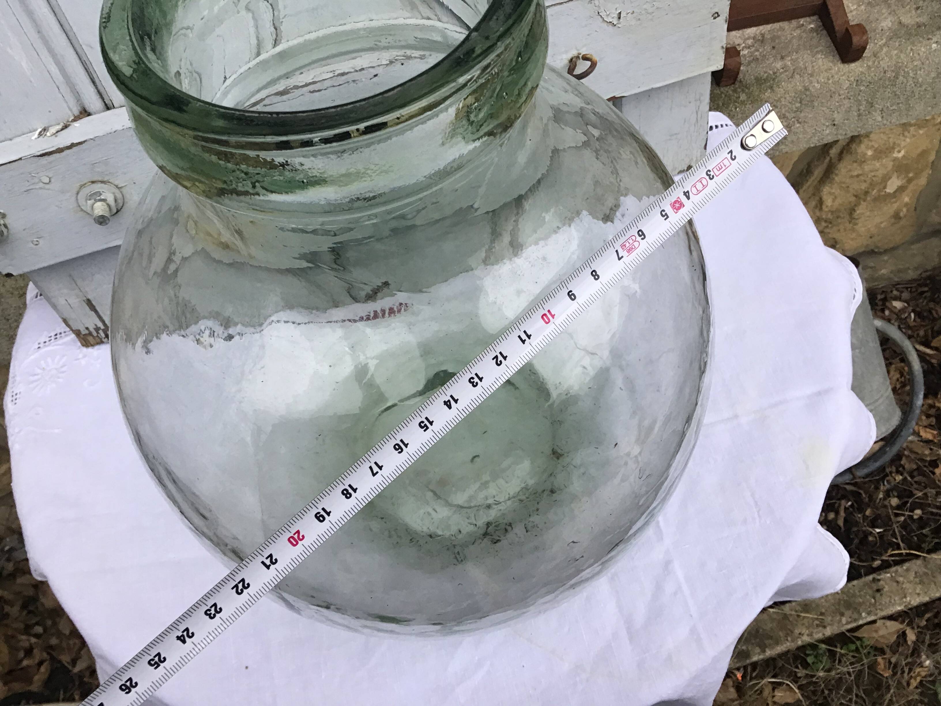 Vintage glass carboy