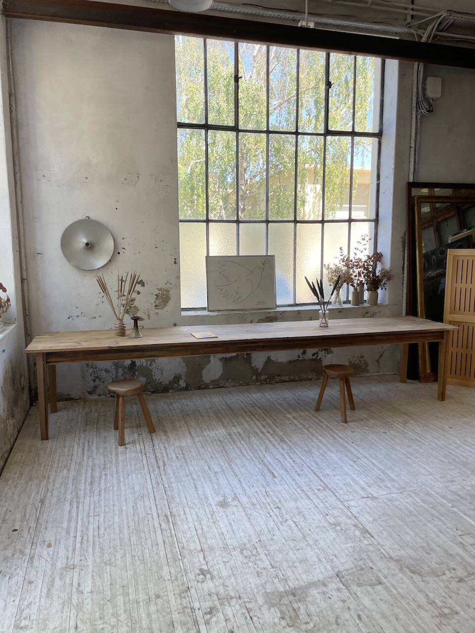 4m XXL pine and oak farmhouse table