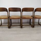 4 baumann sleigh chairs