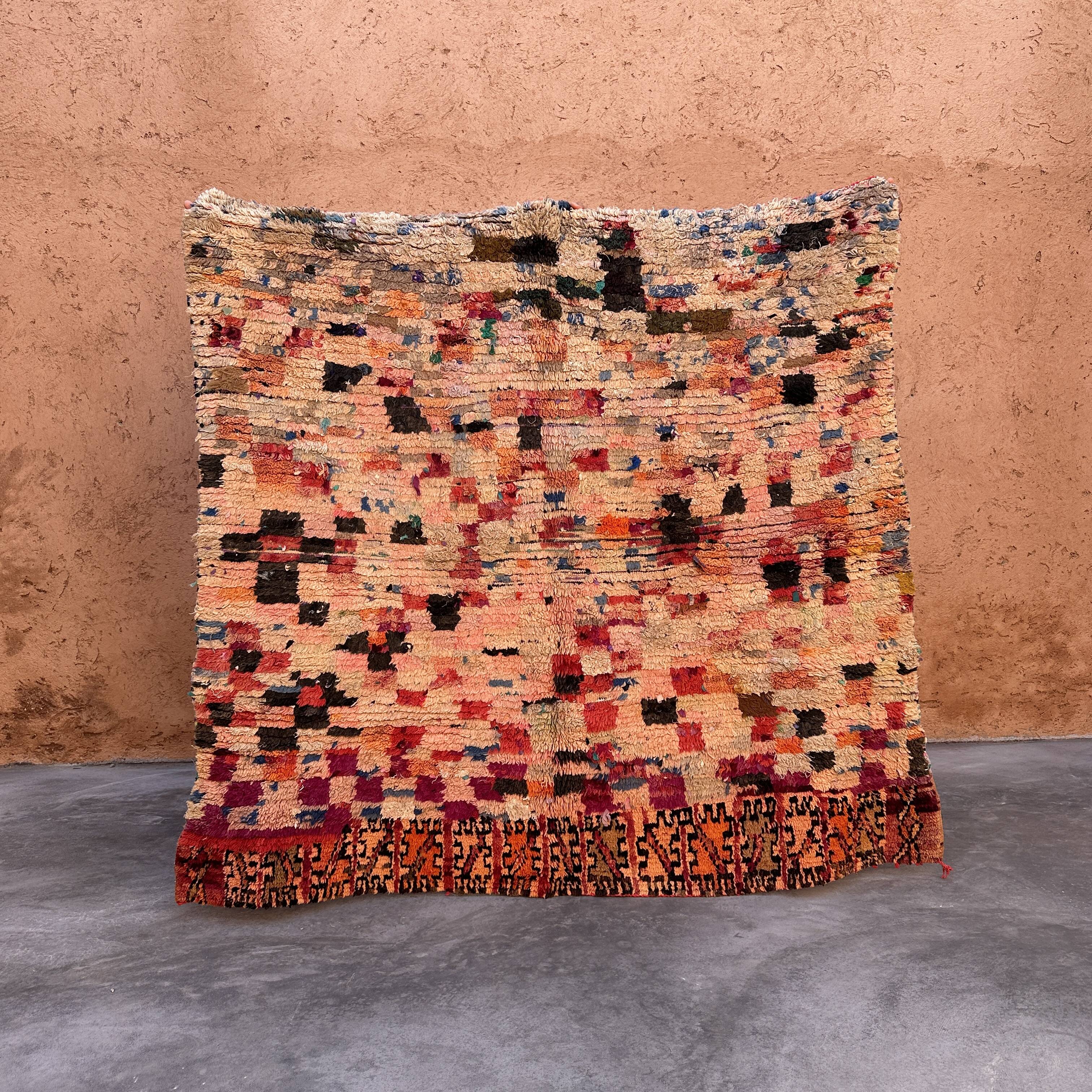 Colorful Boujad Moroccan rug - 200 x 179 cm