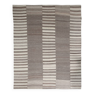 Beige Brown Oversize Vintage Kilim Rug, 322x388Cm