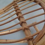 Large Bamboo Rocking Horse by Dirk van Sliedregt for Rohé Noordwolde, 1950s