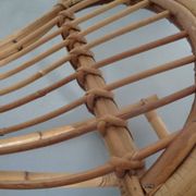 Large Bamboo Rocking Horse by Dirk van Sliedregt for Rohé Noordwolde, 1950s