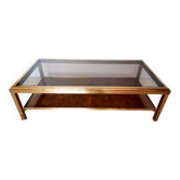 Vintage coffee table in Hollywood Regency style.