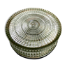 Round ceiling lamp striated glass