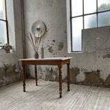 Walnut and marble bistro table 1890