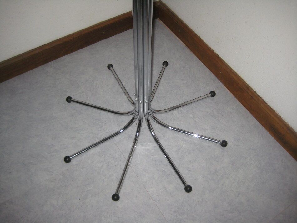 Vintage chrome coat holder