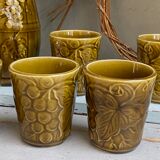 Pitcher and cups Sarreguemines