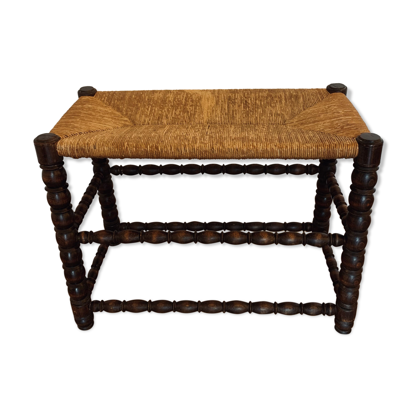 Mulched bench - turned wood