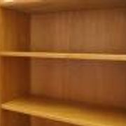 Bibliothèque danoise en placage de frêne avec étagères réglables, années 1970