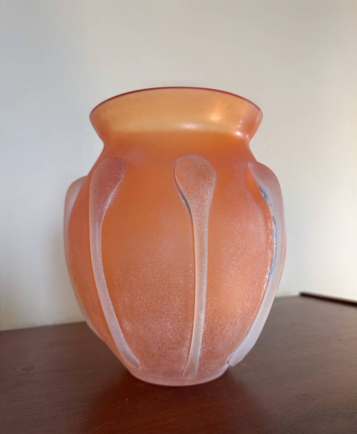 Murano Scavo glass paste vase antique