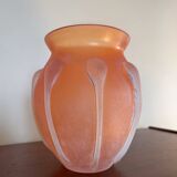 Vase pâte de verre Murano Scavo ancien