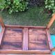 Farm table of the country Brièron (South Brittany) old with 2 drawers in chestnut.