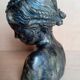 JBPigalle bust La Rieuse plaster signed