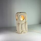 Albert Tormos Lamp in Stone Sculpture Owl or Owl France 1960/70