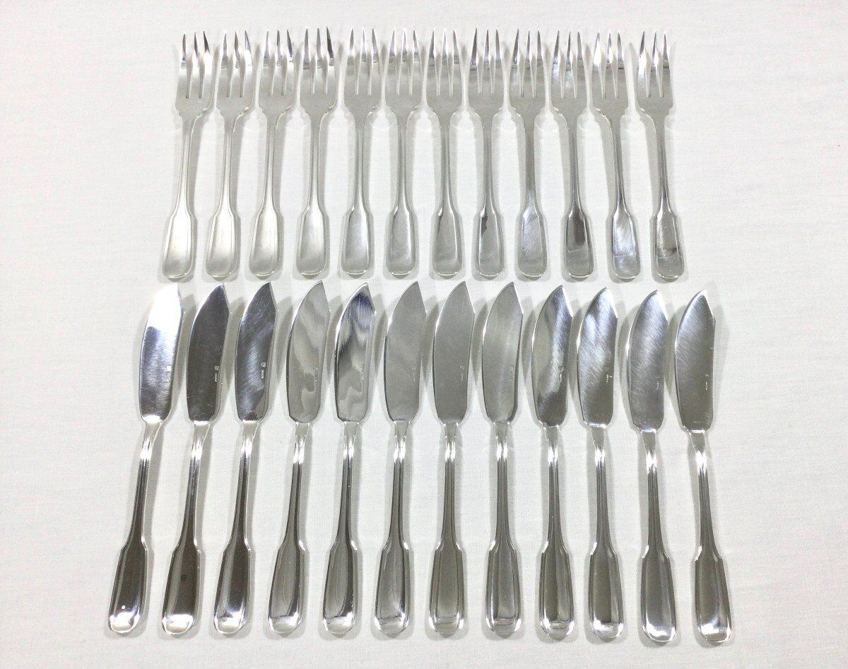 12 fish cutlery, boulenger