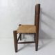 old wooden straw chair for children