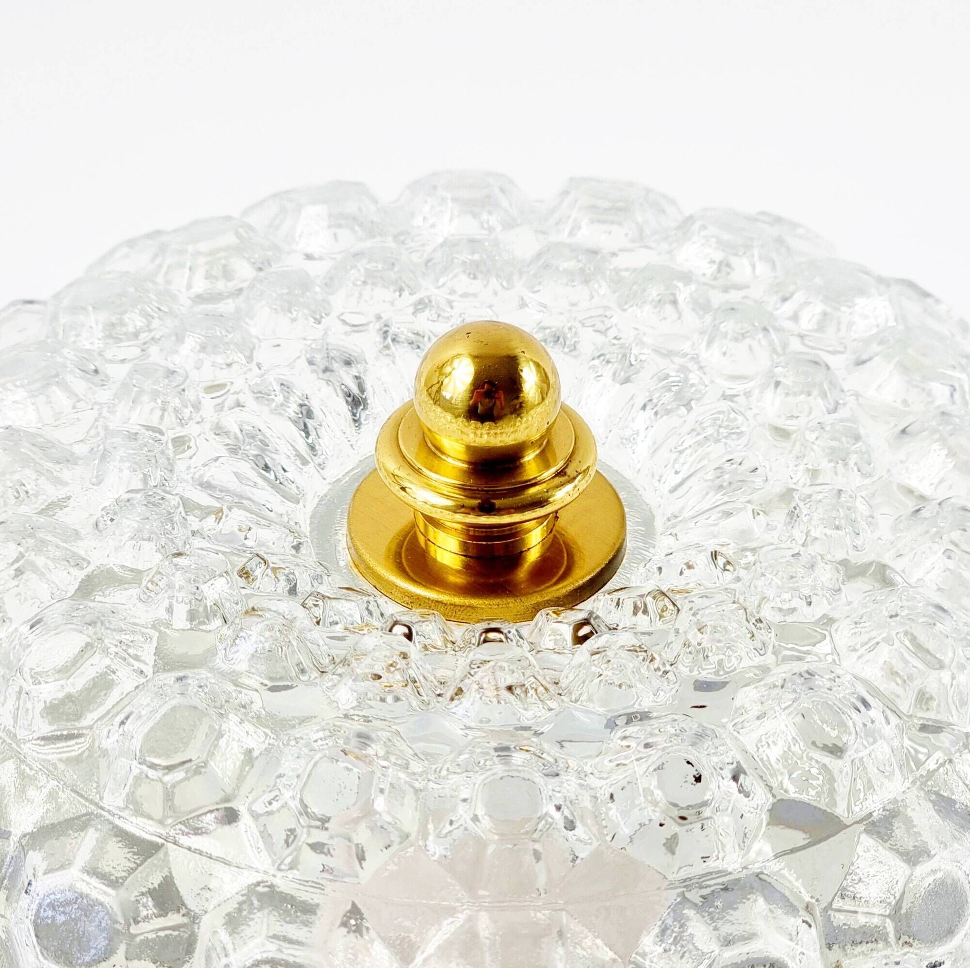 Pair of Mid-Century Bubble Glass Wall Lights or Flush Mounts for Limburg, Germany, 1960s