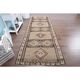 1960s Turkish Hand-Knotted Runner Rug 120x325