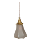 Baladeuse tulipe vintage en verre dépoli
