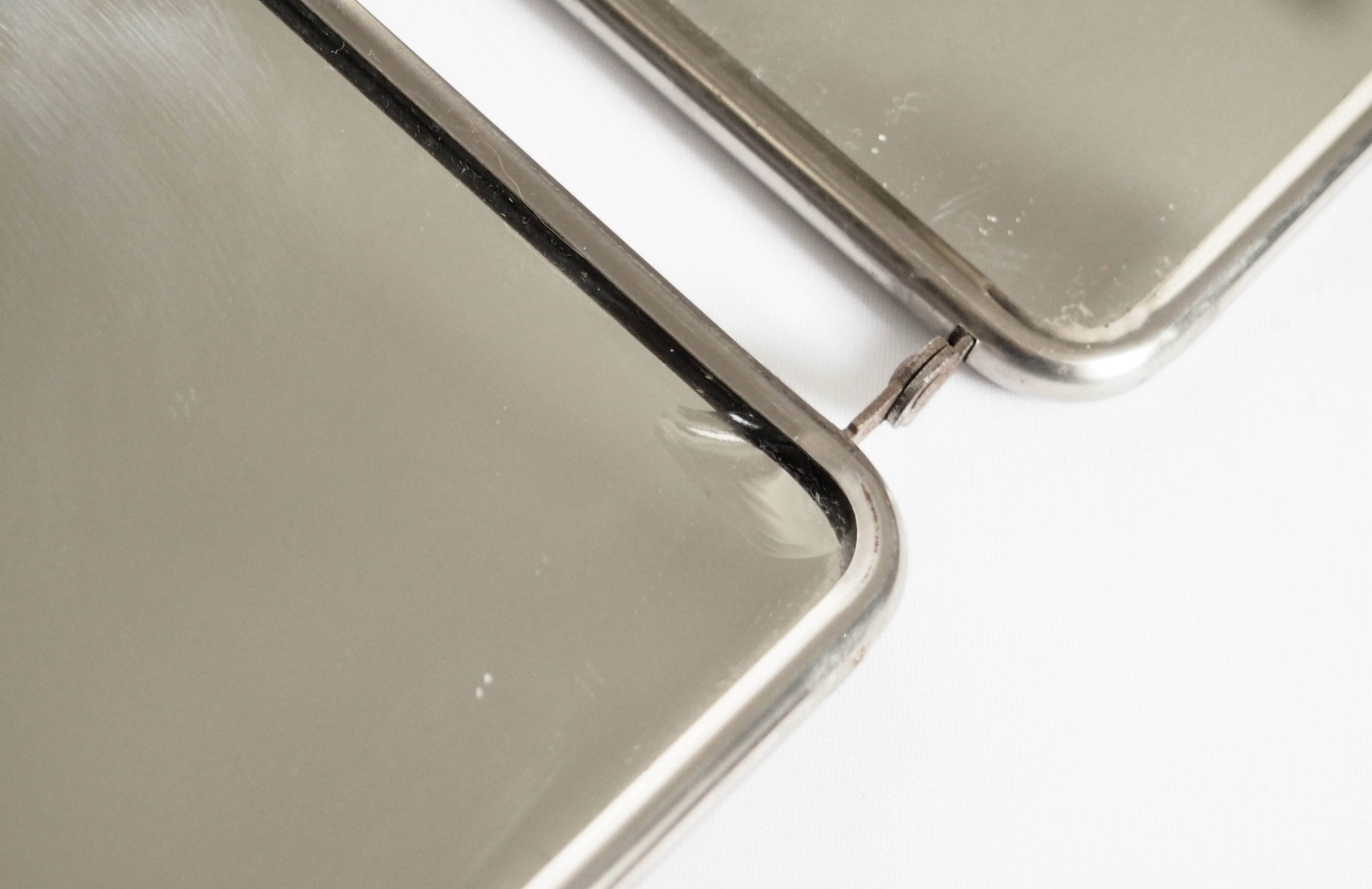 Triptych barber mirror