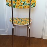 Chaise formica motif fleurs