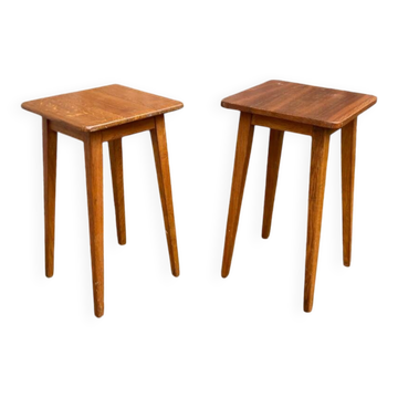 Paire de tabourets vintage