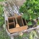 Storage basket the 1950s vintage wooden
