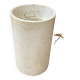 Antique vintage polished stone cylinder lamp