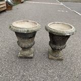 Set of 2 Medici stone pots