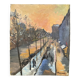 Geneviève chapront, snow boulevard saint-germain, signed oil on canvas