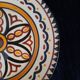 Old HB QUIMPER Plate Earthenware Geometric Rosette Decoration