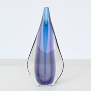 Flavio Poli Sommerso "Teardrop" vase Murano glass Seguso Italy 1960